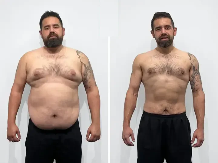 Jordan loses 26kg by swapping cardio for weights