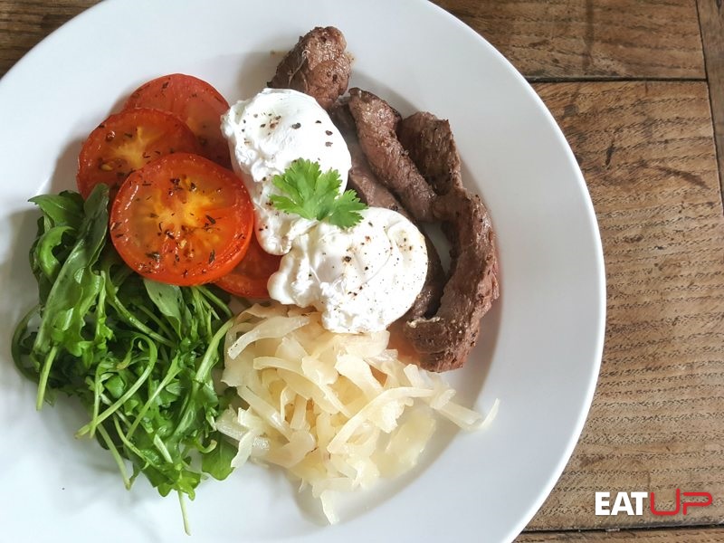 Steak & Sauerkraut Breakfast Recipe