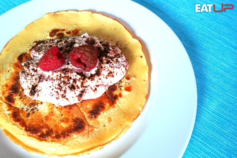 Raspberry & White Chocolate Protein Crepes Recipe