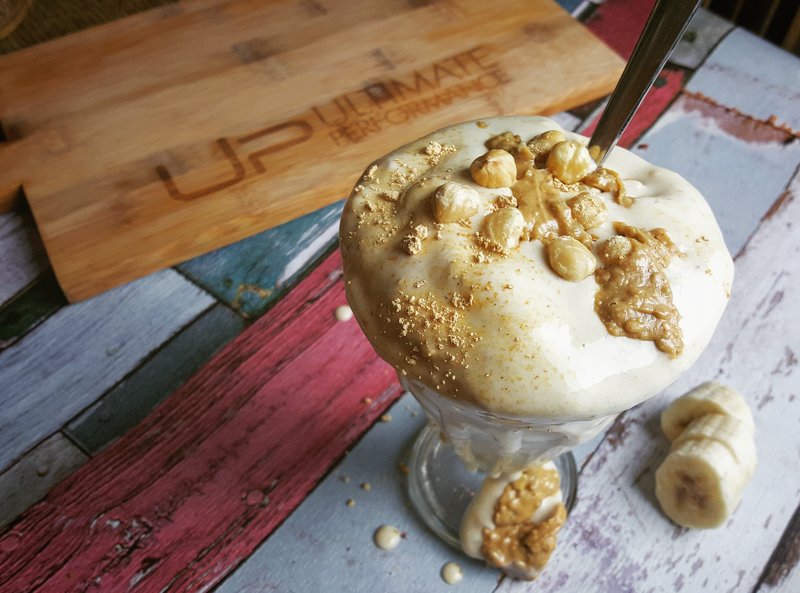 Banana & Peanut Butter Protein Ice Cream Sundae Recipe